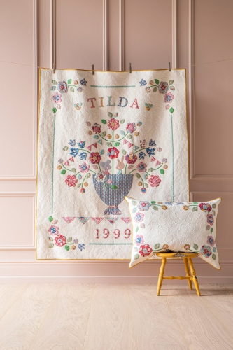 Tilda Patchwork Stoff Baumwolle - Jubilee - Bird Tree Creme